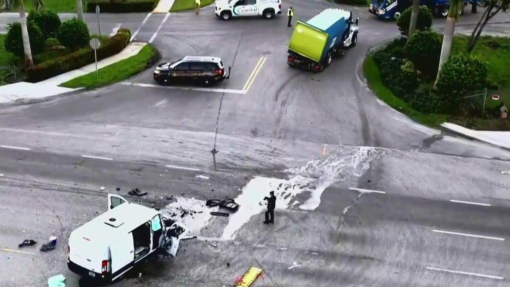 3 injured in violent Davie crash involving van, recycling truck, police say — CBS Miami, Shorewood Health news