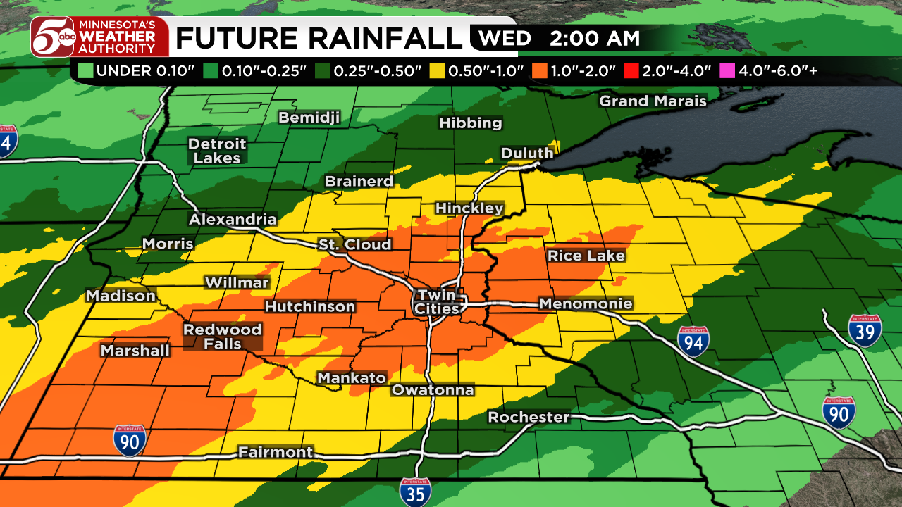 Rainy start to week, warmer days return — KSTP 5, Shorewood Community news