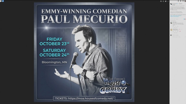 Comedian Paul Mecurio to stop by MOA for multiple shows — KARE 11 Local, Shorewood Community news