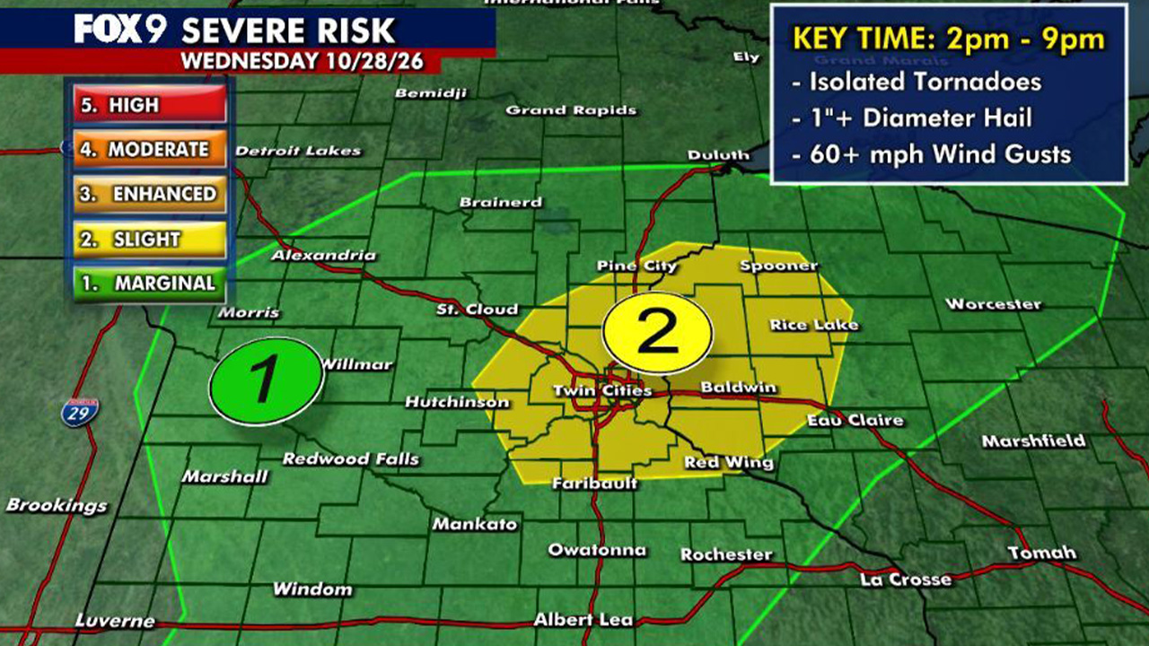 Minnesota weather: Mild and humid with strong storms possible Wednesday — Shorewood Community news