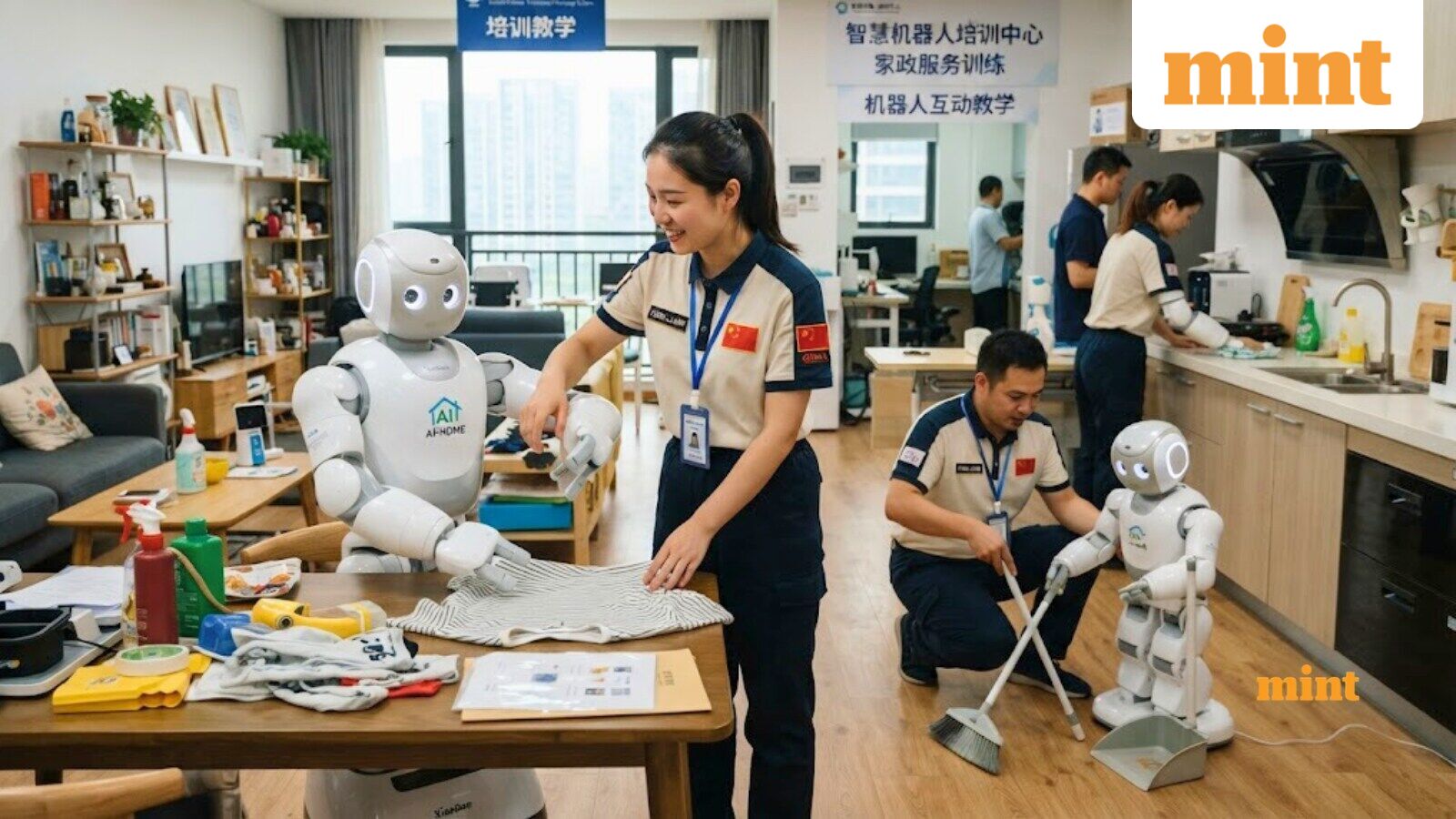 Workers in China are teaching robots everyday chores, earning ₹57,000 monthly by folding clothes, sweeping floors, more — Mint India, Shorewood Technology news